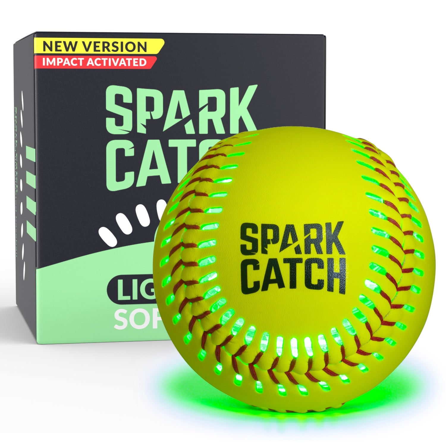 Spark Catch 12” Softball (Impact-Activated) - Perfect Holiday Gift